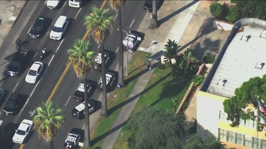 LAPD responding to reports of a shooting at Hollywood High School