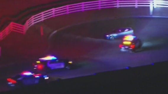 Police chase suspect evades 6 cop cars trying to corner them in Simi Valley