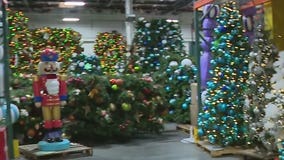 A behind the scenes look at Disneyland's Christmas decorations