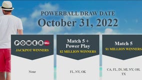 $1B Powerball jackpot: No winners identified Halloween