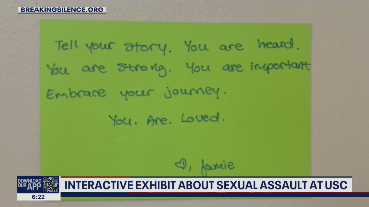 Interactive exhibit about sexual assault at USC