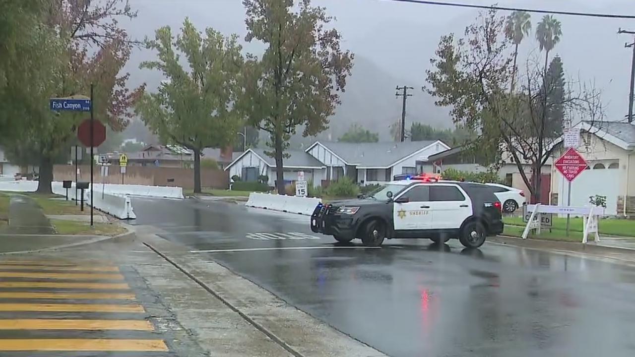 Storm prompts evacuations for burn scar areas in LA, Orange counties