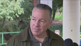 Sheriff Villanueva votes in La Habra Heights