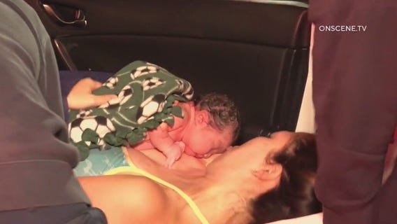 Baby born on 5 Freeway in Anaheim