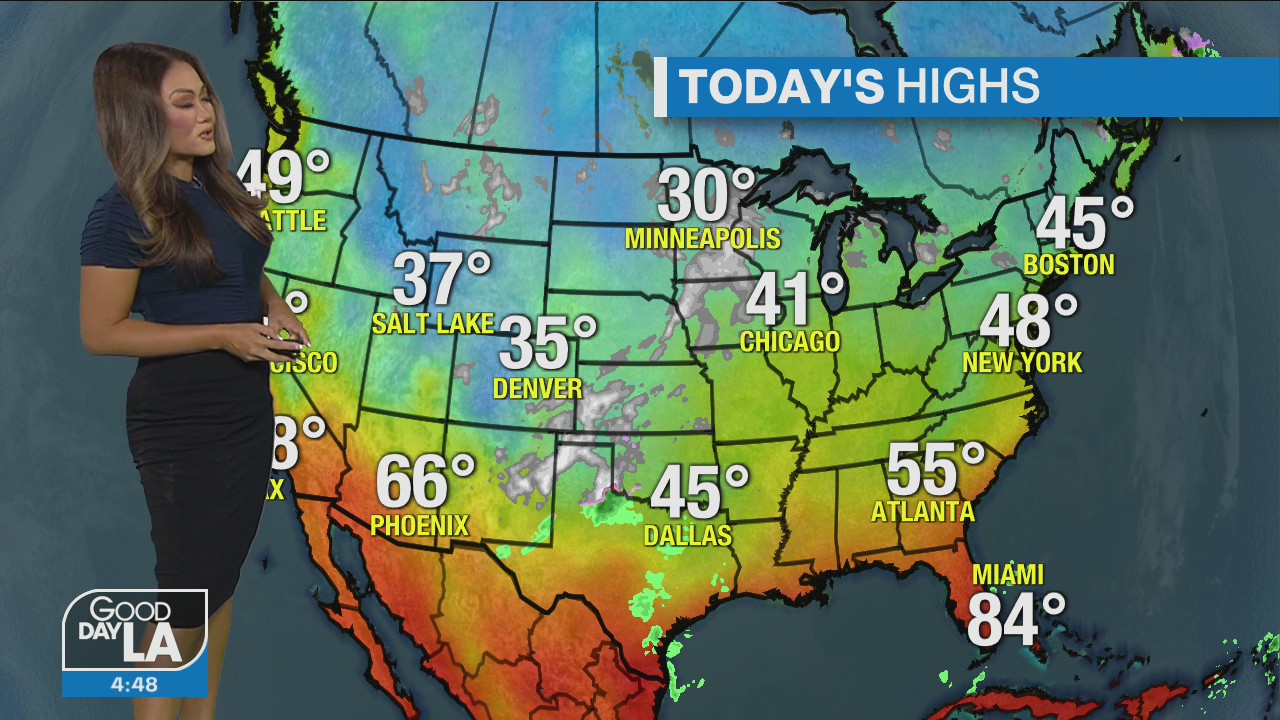 Weather Forecast for Monday, Nov. 14