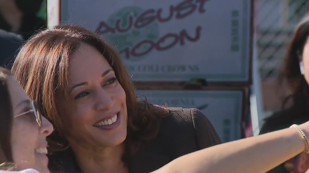 VP Kamala Harris volunteers in LA ahead of Thanksgiving