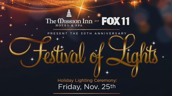 Catch the Festival of Lights at Mission Inn Nov. 25