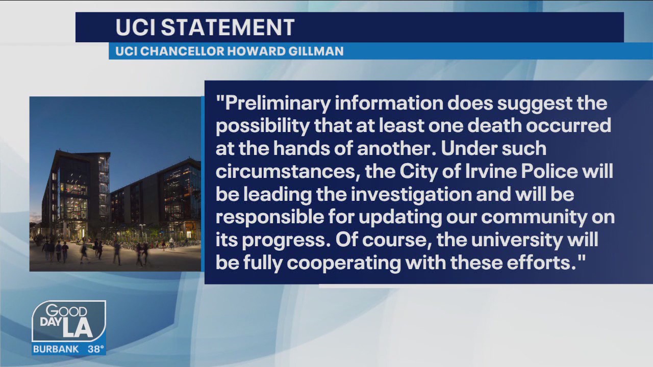 Evidence suggests murder-suicide in UC Irvine campus deaths