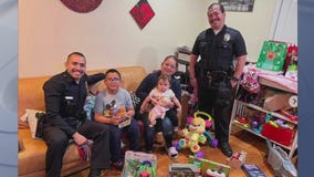 LAPD saves Christmas for family who lost presents in car fire
