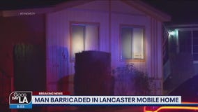 Man barricaded inside Lancaster mobile home