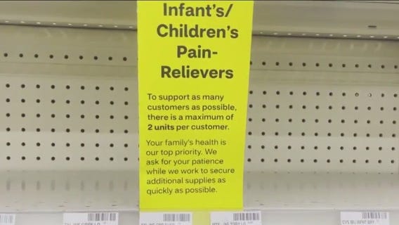 Empty shelves amid children's medication shortage across U.S. pharmacies