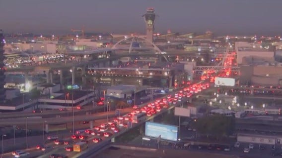 Holiday travel rush continues at LAX
