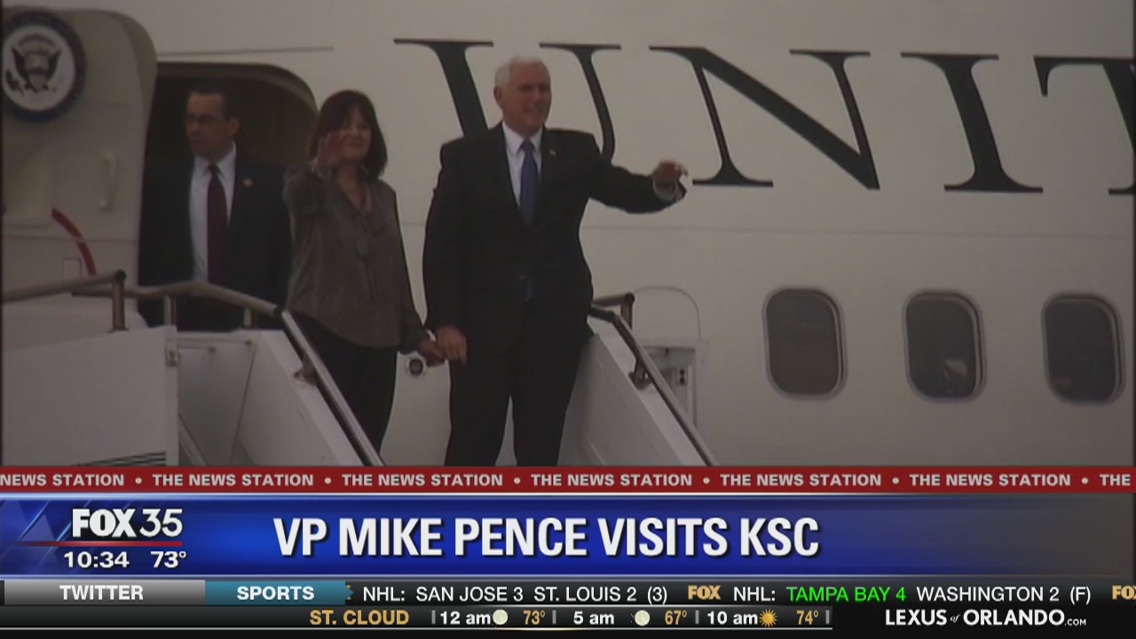 VP Mike Pence visits Kennedy Space Center
