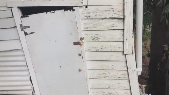 LA's Laurel Canyon home possibly sliding off hillside after severe weather