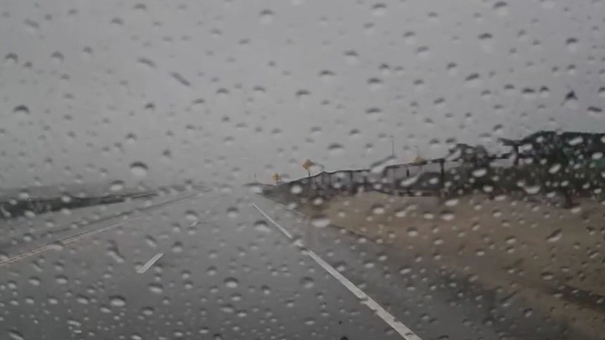 Rainy conditions across SoCal