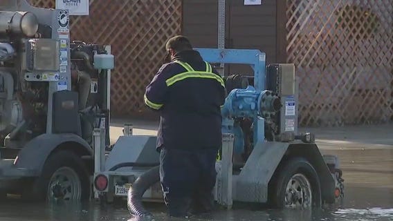 Winter storms bring high surf, flooding in Seal Beach
