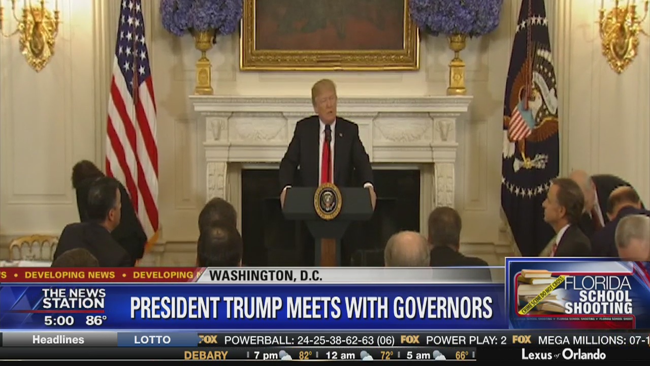 Trump meets with governors over gun control