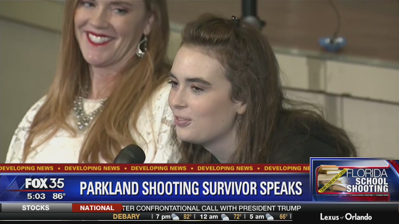 Parkland shooting survivor speaks | FOX 35 Orlando