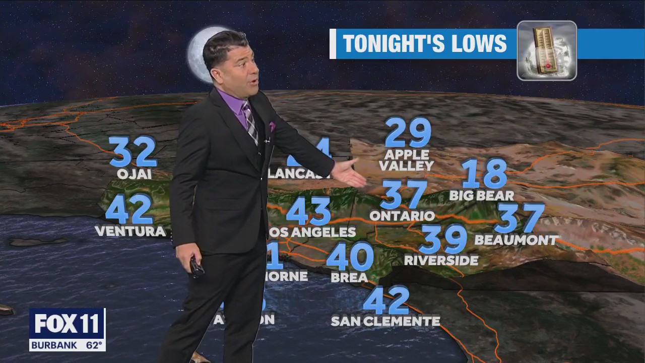 Weather forecast for Monday, Jan. 23