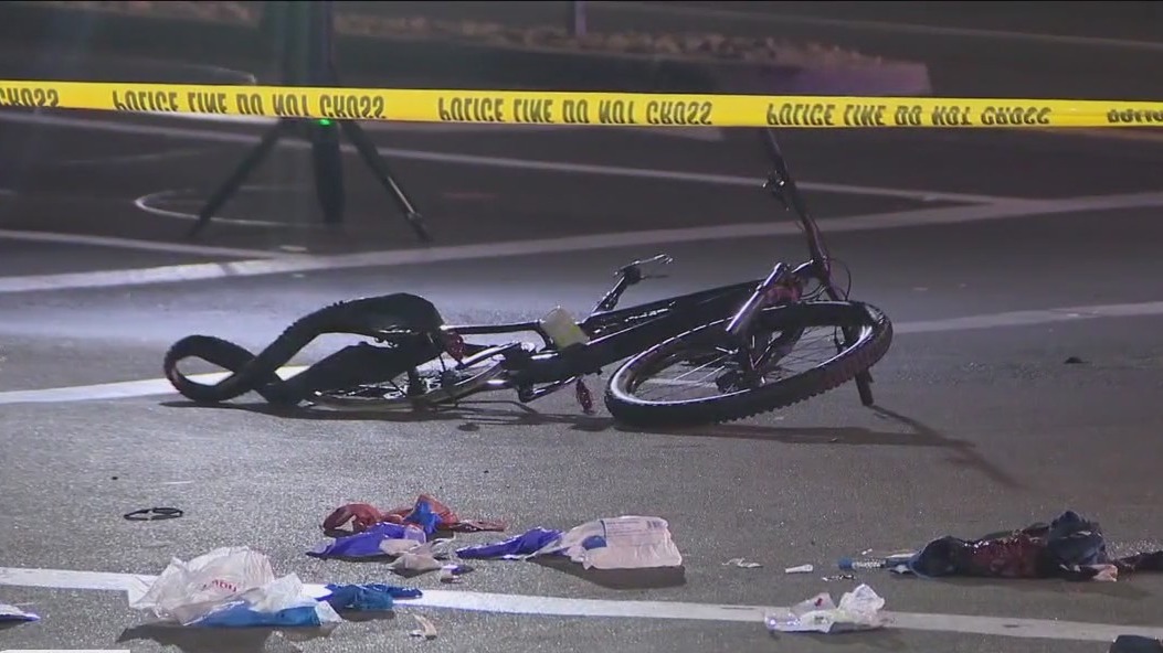 Bicyclist dies after being hit by car, then stabbed