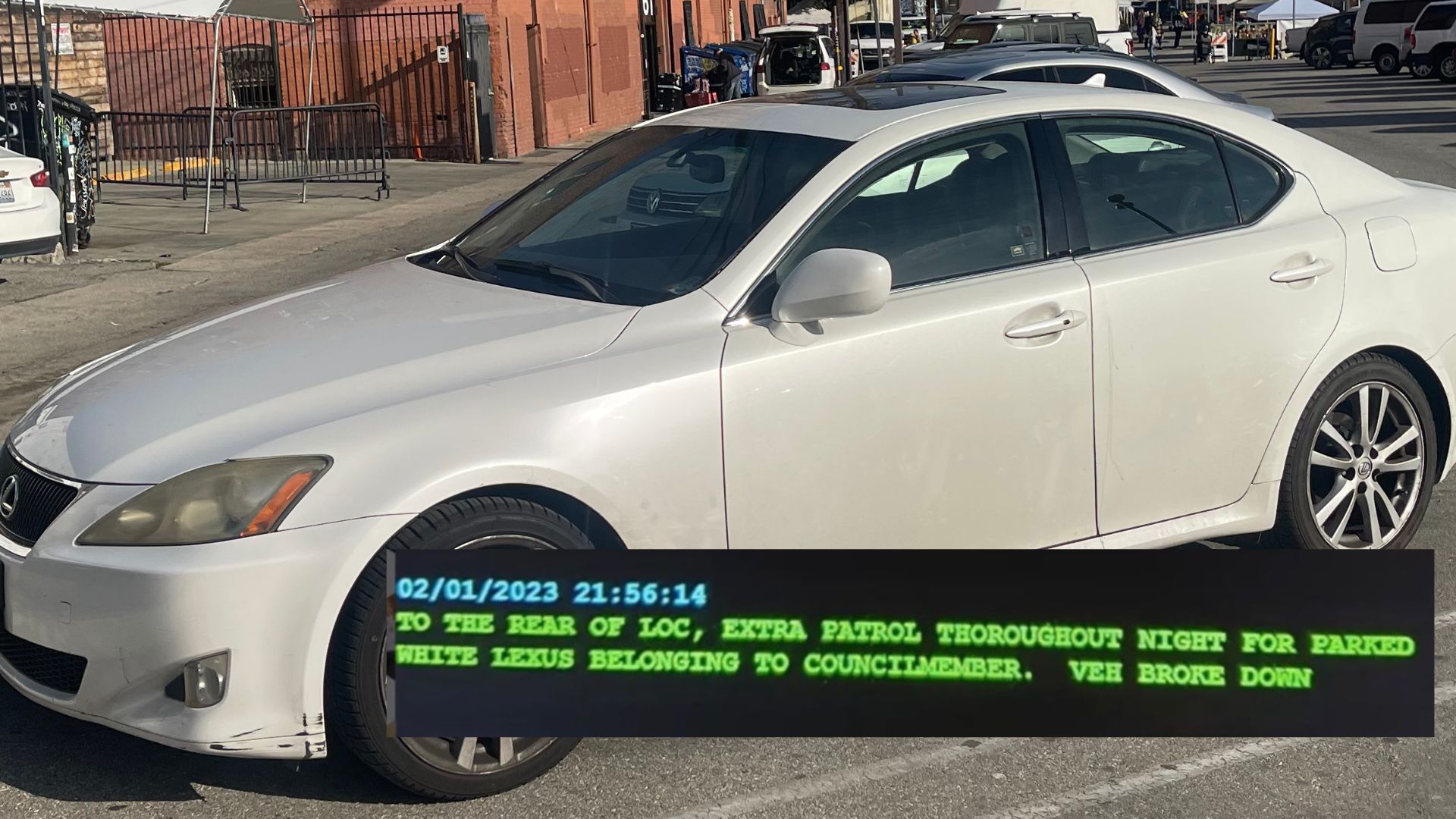 Hugo Soto-Martinez?s staffer called LAPD asking for ?extra patrol? on Lexus