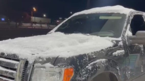 CHP escorting traffic on 5 Freeway in Grapevine area