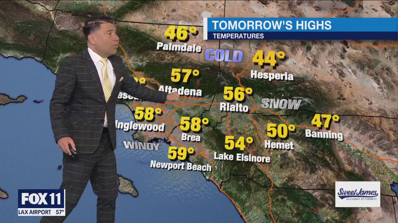 Weather forecast for Monday, Feb. 13