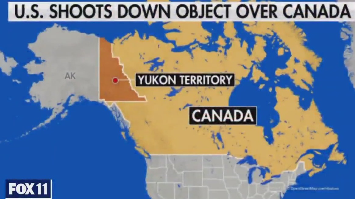 US fighter jet shot down 'unidentified object' over northern Canada