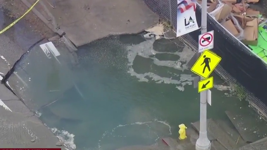 Crews working to repair water main break in Wilmington