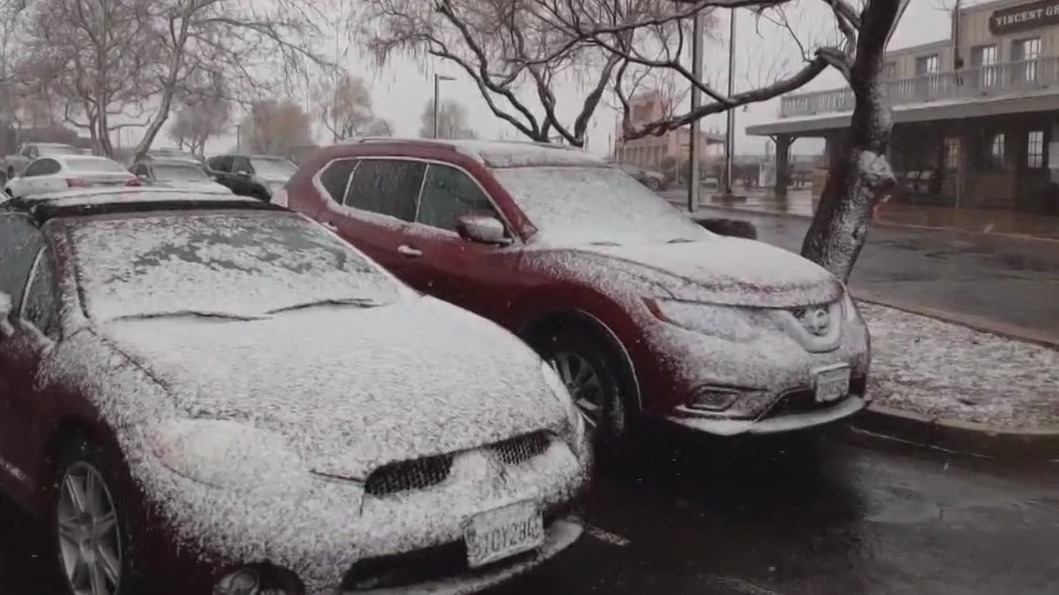 Winter storm, some snow hit Antelope Valley
