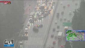 101 Freeway down to single lane in Valley Village