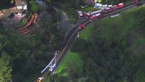 Hillside collapses in Beverly Glen