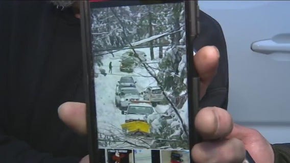 Winter storm continues to bury San Bernardino Mountains in snow