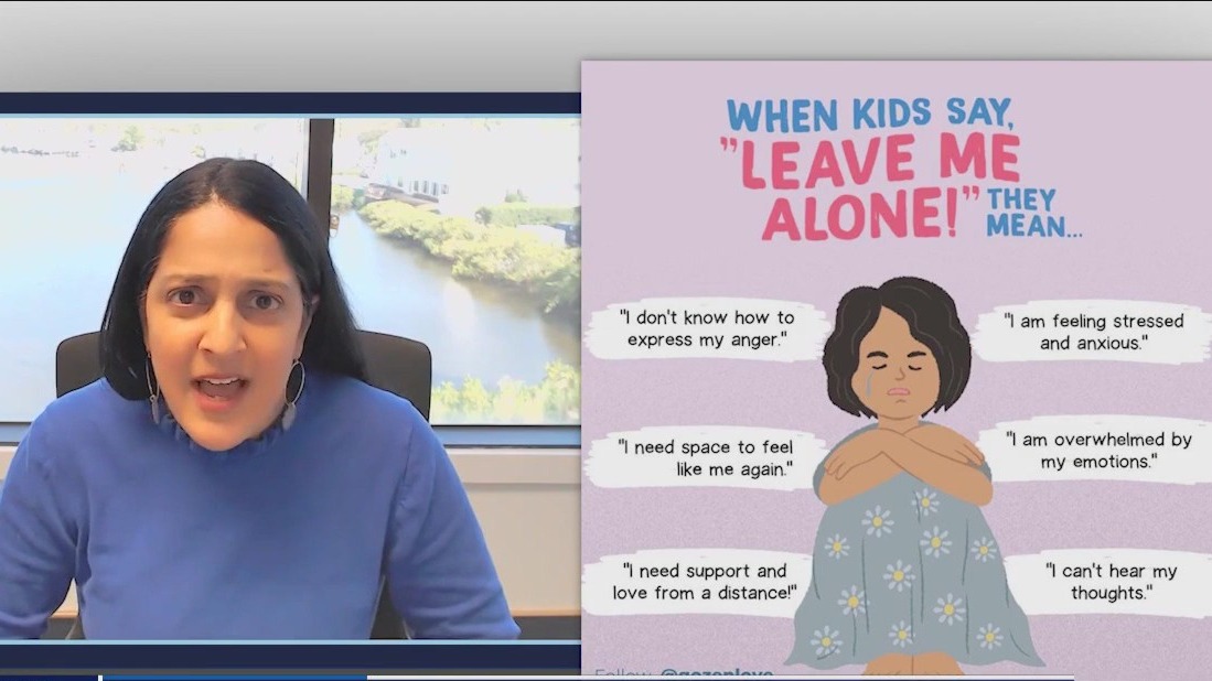 What do you do when your child says 'leave me alone!'