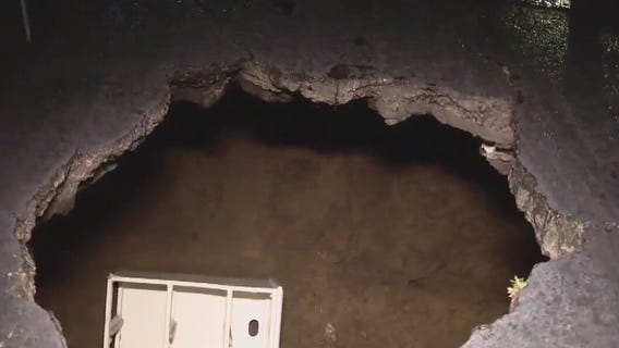 Long lines to get sinkholes fixed during California storms