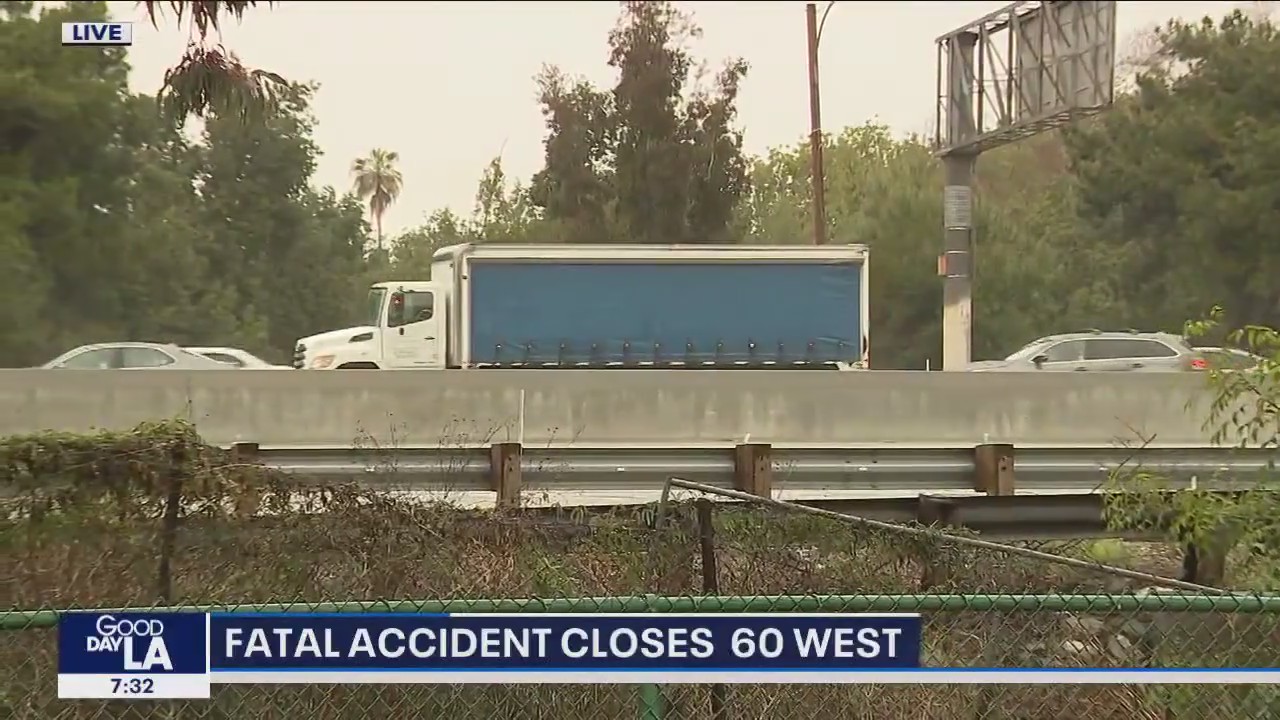 All westbound lanes of 60 Freeway in Rosemead closed due to fatal crash ...