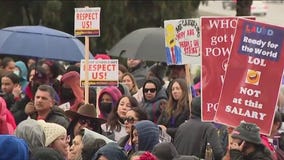 Day 2 of LAUSD worker strike taking place Wednesday