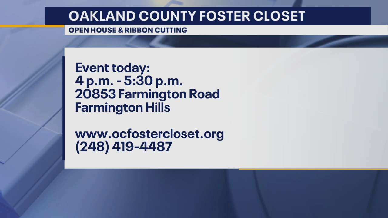 Sponsors and Donations needed for the Foster Closet of Oakland County