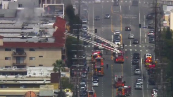 3 kids rescued in massive Sun Valley apartment fire