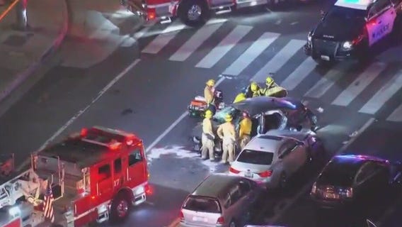 1 dead, at least 8 others hurt in Long Beach pursuit crash