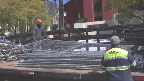Echo Park fence taken down after nearly 2 years
