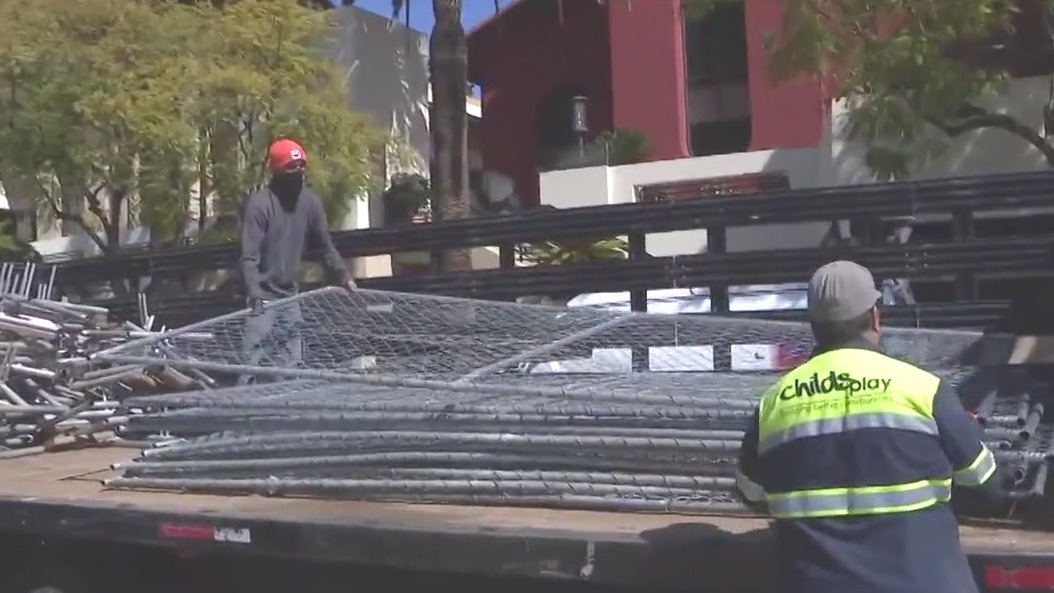 Echo Park fence taken down after nearly 2 years