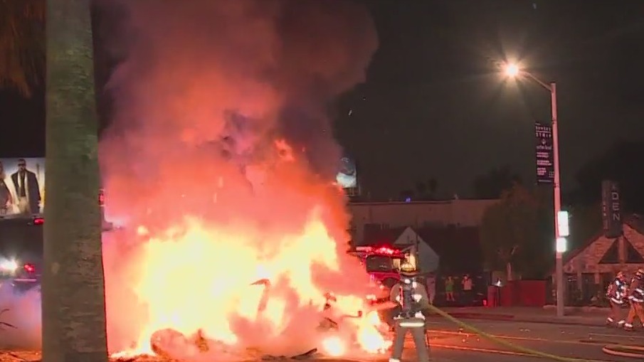 1 dead, 2 injured in horrific car crash on the Sunset Strip