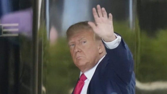 Donald Trump in New York ahead of arraignment