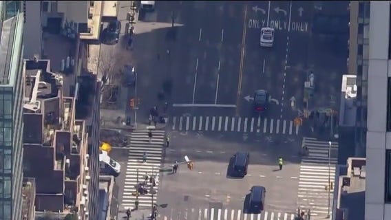 Former President Trump leaves for arrest, booking