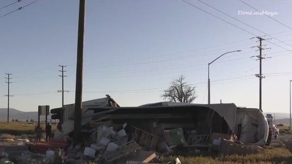 1 killed, 5 injured in crash involving semi-truck, SUV in Lancaster