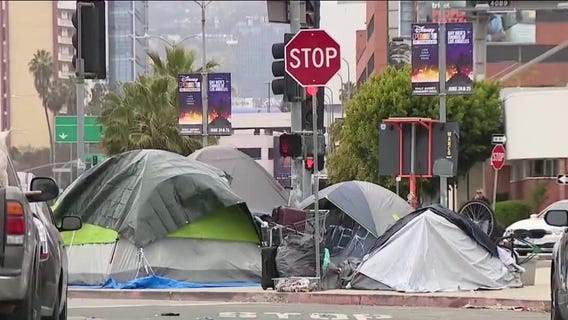 Homeless encampments adjacent to Beverly Hills