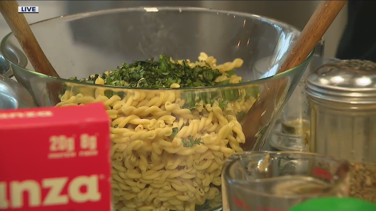 Cooking with Que: Lemon Basil Pasta Salad