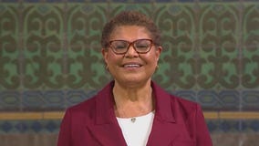 Karen Bass addresses homeless crisis, port delays in LA City Address