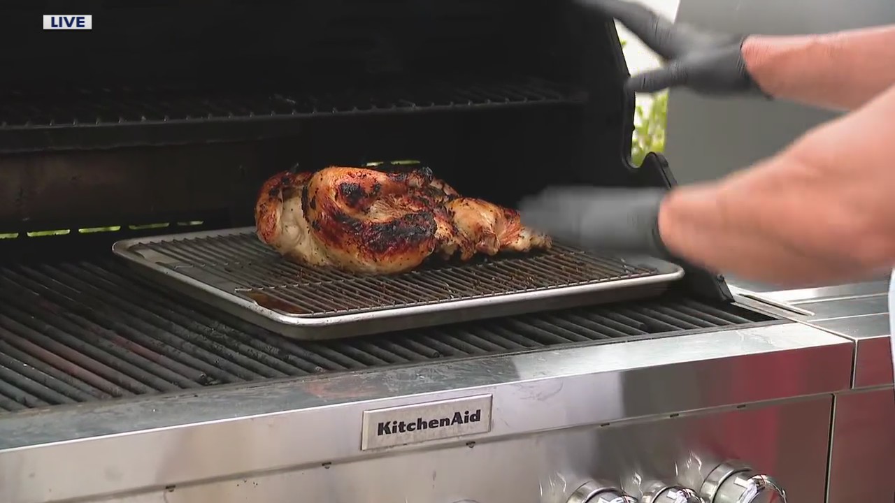 Preparing Spatchcock Chicken with a Mediterranean marinade